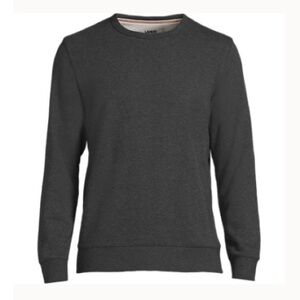 LANDSEND Men’s Serious Sweats FRENCH TERRY SWEATSHIRT Long Sleeve Crew Neck